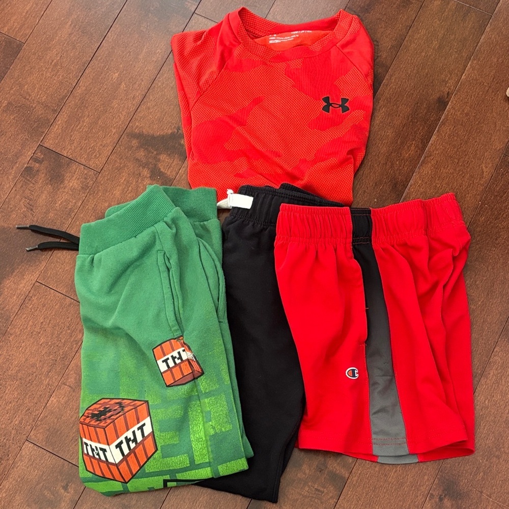 Size 6/7 Boys Bundle 
Under Armour  Carters champion